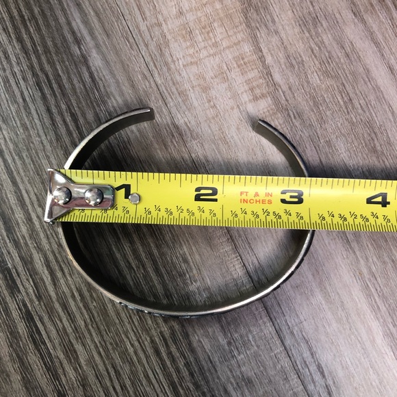 Pewter Embossed Cuff Bracelet - Picture 7 of 9